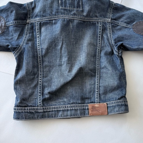 Baby kid vest jacket denim jean 4T Burberry removable hood blue - Picture 5 of 5